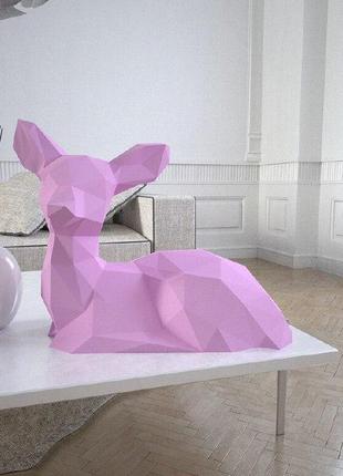 Наборы для создания 3д фигур оригами паперкрафт бумажная модель papercraft бемби