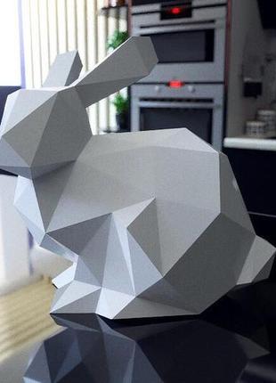 Набори для створення 3д фігур оригамі паперкрафт паперова модель papercraft кролик