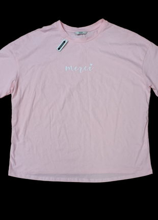 Однотонная хлопковая футболка merci