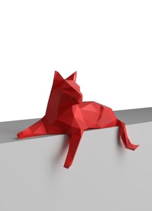 Наборы для создания 3д фигур оригами паперкрафт бумажная модель papercraft кот1 фото