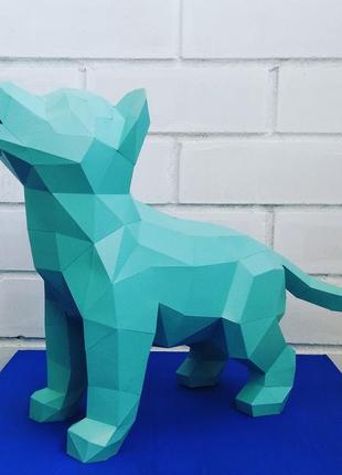 Наборы для создания 3д фигур оригами паперкрафт бумажная модель papercraft хаски1 фото