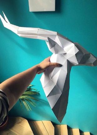 Наборы для создания 3д фигур оригами паперкрафт бумажная модель papercraft козуля