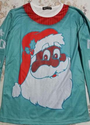 Кофта реглан с новогодней символикой whatlees размер l-40-48