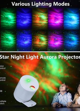 Проектор галактики caiyue star projector , вишуканий проектор нічного світла туманності, світло галактики океанської хвилі з диста3 фото