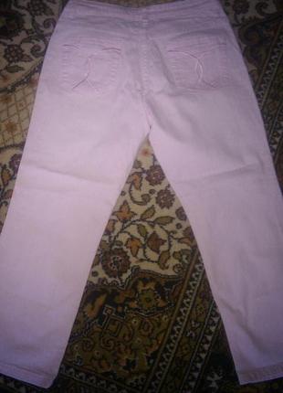 Нежно розовые джинсовые бриджи на лето2 фото