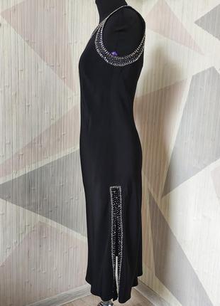 Сукня, плаття міді bdl, зі штучного шовку, р 8(42), більшоміре3 фото