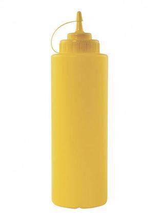 Бутылка пластиковая для соуса forest 720 мл желтая