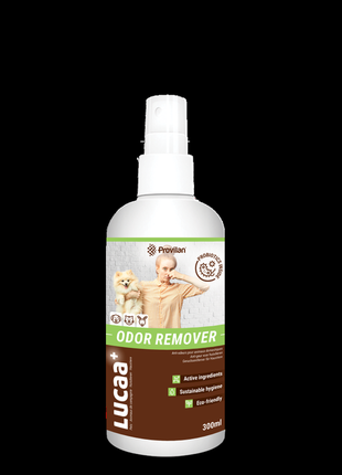 Видаляє запахи свійських тварин природним шляхом, без агресивних хімікатів