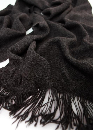 Довгий широкий шерстяний шарф l.a.m альпака3 фото