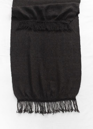 Довгий широкий шерстяний шарф l.a.m альпака4 фото