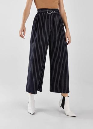 Широкі штани кюлоти bershka