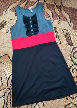 Нарядное платье сарафан с рюшами1 фото