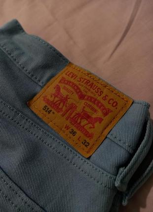 Levis 514 джинси блакитні щільні5 фото