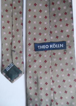 Итальянский шелковый галстук theo kolln.оригинал.сделано для англии.2 фото