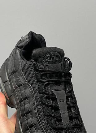 Мужские кроссовки nike air max 95 ‘black’ топ качества 🔝🔥10 фото