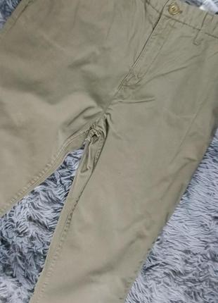Бежеві бавовняні брюки штани розмір s m від h&m4 фото
