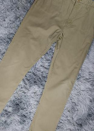 Бежеві бавовняні брюки штани розмір s m від h&m2 фото