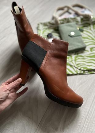 Кожаные сапоги ботинки geox