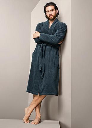 Розкішний якісний махровий чоловічий халат від tcm tchibo (чібо), німеччина, l-xl