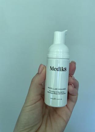 Очищающий мицеллярный мус-пенка для лица medik8 micellar mousse, 40 мл (миниатюра)