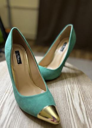 Зелені туфлі2 фото