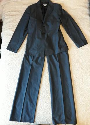 Шикарный деловой костюм пиджак + брюки1 фото