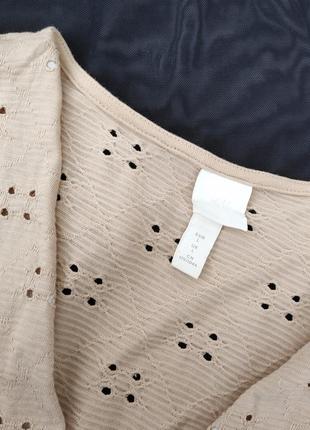 Блуза блузка прошва ✨h&m✨ с объемными рукавами