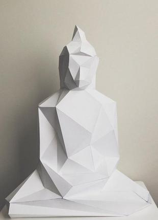 Наборы для создания 3д фигур оригами паперкрафт бумажная модель papercraft будда1 фото