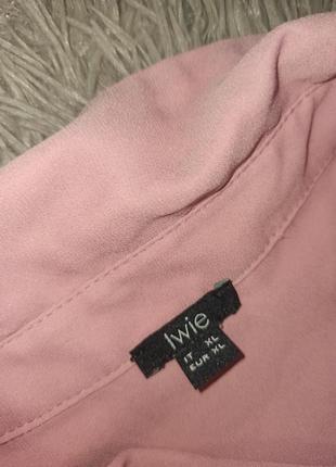 Шифонова жіноча блуза рожевого кольору lwie6 фото