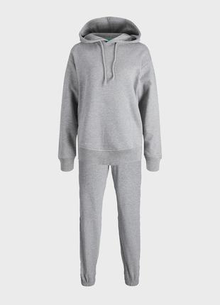 Утепленный серый спортивный костюм jjxx