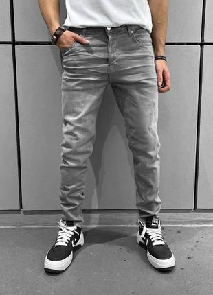 Чоловічі джинси / якісні джинси в сірому кольорі на кожен день