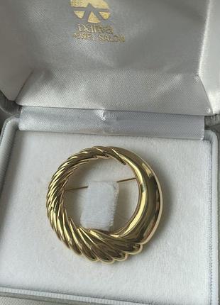 Стильна вишукана вінтажна брошка