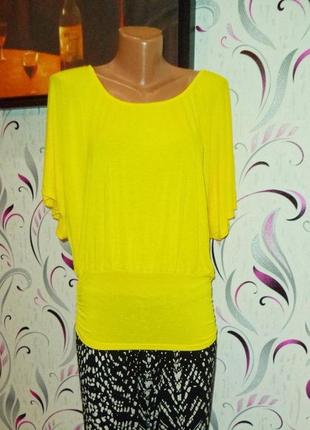 Футболка \туніка яскрава жовта.
