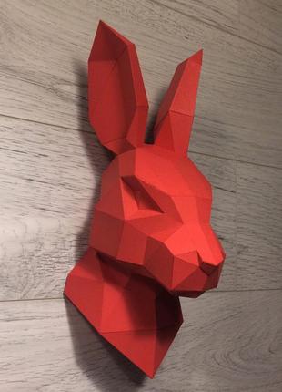 Наборы для создания 3д фигур оригами паперкрафт бумажная модель papercraft заяц