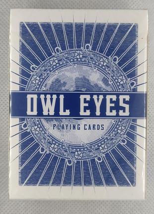 Гральні карти owl eyes midnight blue playing cards