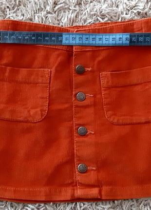 Вільветова спідничка, юбка hema 110 розміру.9 фото