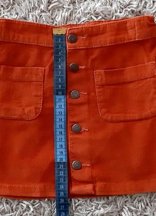 Вільветова спідничка, юбка hema 110 розміру.8 фото