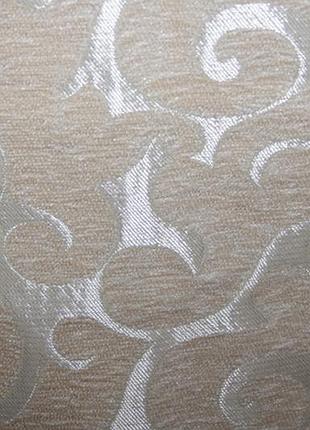 Дивандеки вензель мелкий (молочный) в комплекте на большой диван и два кресла