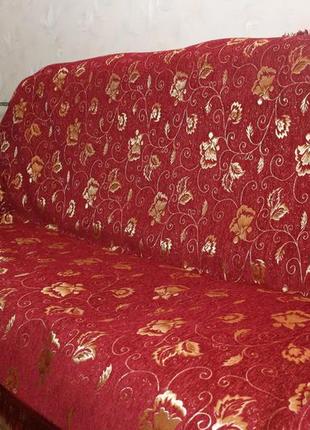 Бутон бордовий дивандеки "супер" на великий диван і два крісла