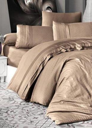 Набор постельного белья first choice deluxe satin "square / badem" dlx 136