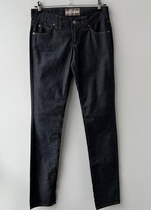 John galliano jeans denim made in italy джинсы деним брюки индиго оригинал люкс