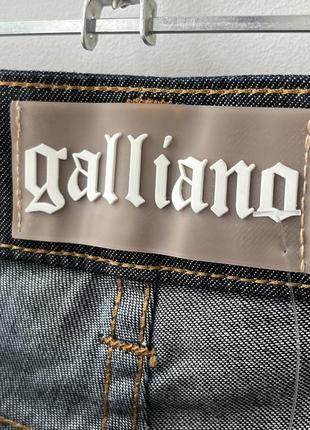 John galliano jeans denim made in italy джинси денім штани індиго оригінал люкс6 фото