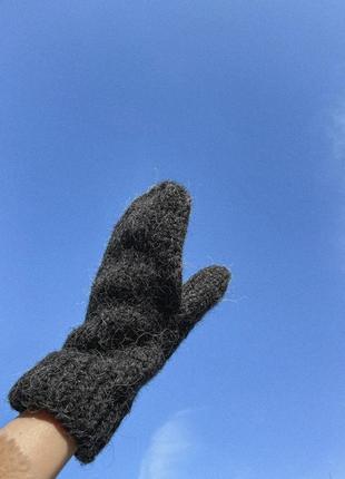 Вятьяные перчатки черного цвета4 фото