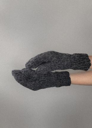 Вятьяные перчатки черного цвета7 фото
