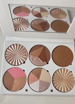 New ofra on the glow palette палiтра (хайлайтер, бронзер, рум'яна, скульптор), 6х10г3 фото