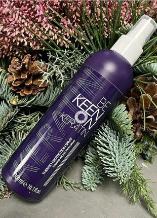Термозахисний спрей 300 мл з кератином termo protection spray keen