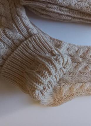 Тепленькие вязаные женские носки с&amp;а2 фото