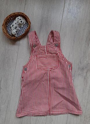F&amp;f сарафан 9-12 мес в полоску