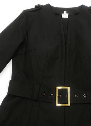 Сукня в стилі «мілітарі»  чорного кольору2 фото