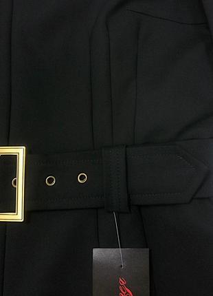 Сукня в стилі «мілітарі»  чорного кольору3 фото